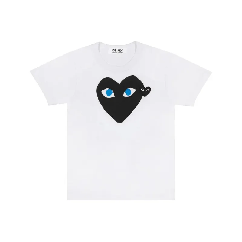 CDG Play T Shirts Unisex White-0