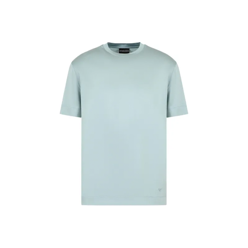 EMPORIO ARMANI Striped T shirt In Lyocell blend Jersey-0