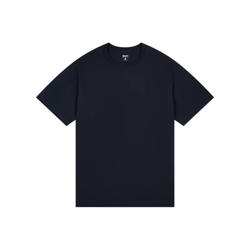 MIANDEMEIXUE Loose Fit Casual Inner Short Sleeved T Shirt Unisex Solid Color-6