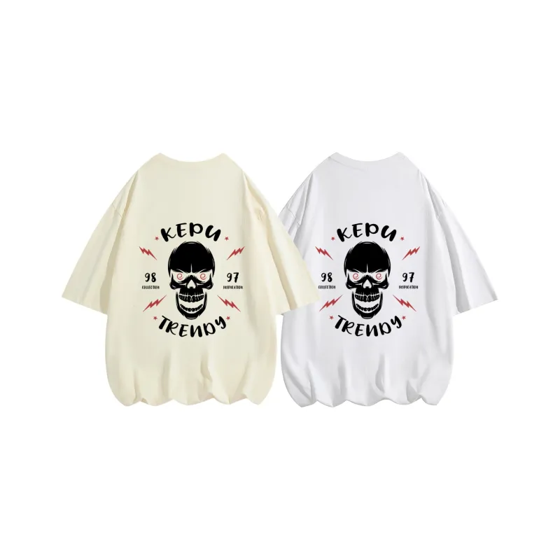 Kepu T Shirt Unisex 2 Pack 2 Pack White+White-15