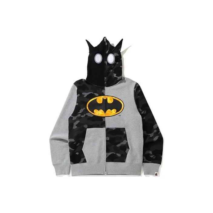 A BATHING APE X Dc Batman Full Zip Hoodie-4