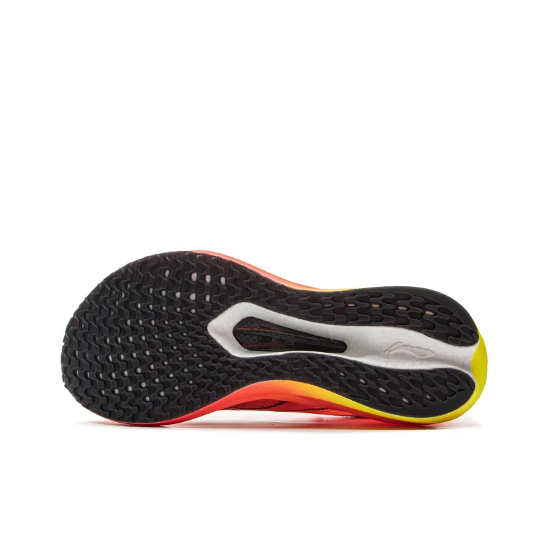 LiNing Feidian 5 Challenger Cushioning Slip Resistant Lightweight Rebound Low Top Racing Running Shoes Women's Red-6