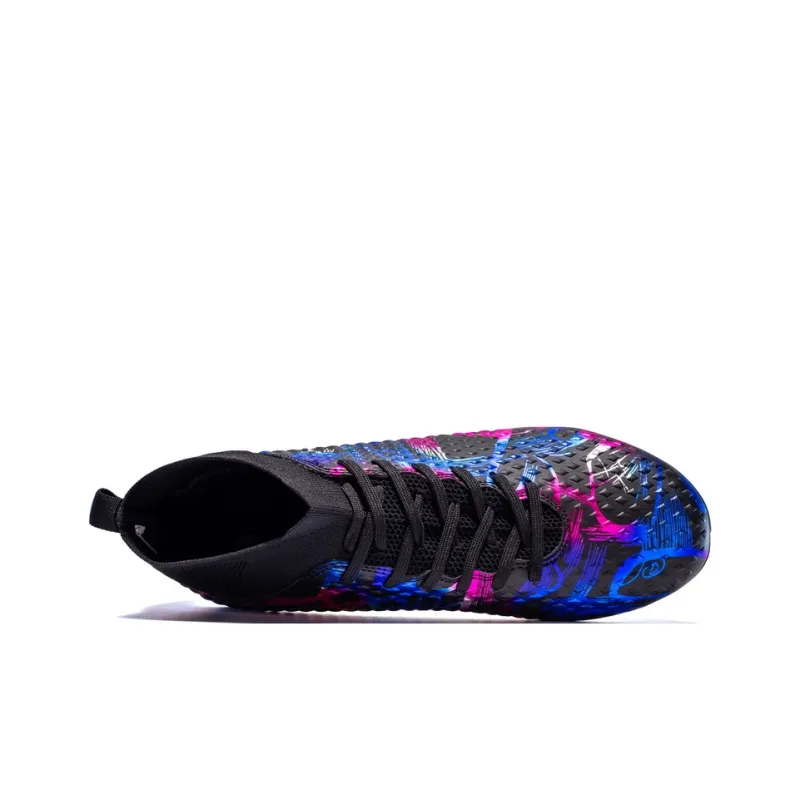 QIUTEXIONG FG Rubber Long Studs TF Rubber Broken Studs Soft Ground Firm Ground Balance Soccer Shoes Unisex-37