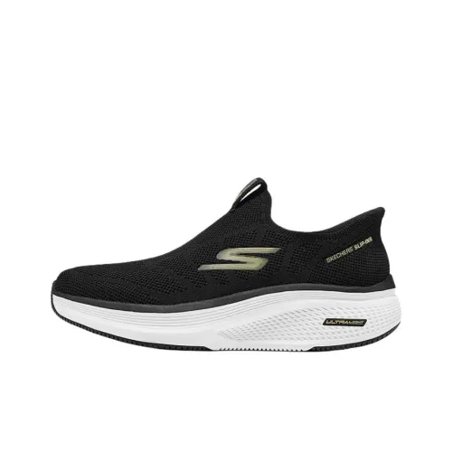 Skechers Slip ins Anti Slip Wear Resistant Low Top Casual Shoes Men's Black Gold