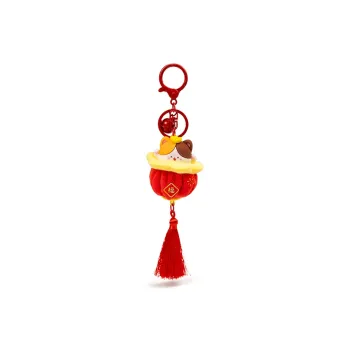 Jinnew Cute Kitten Plush Pendant Keychains Unisex