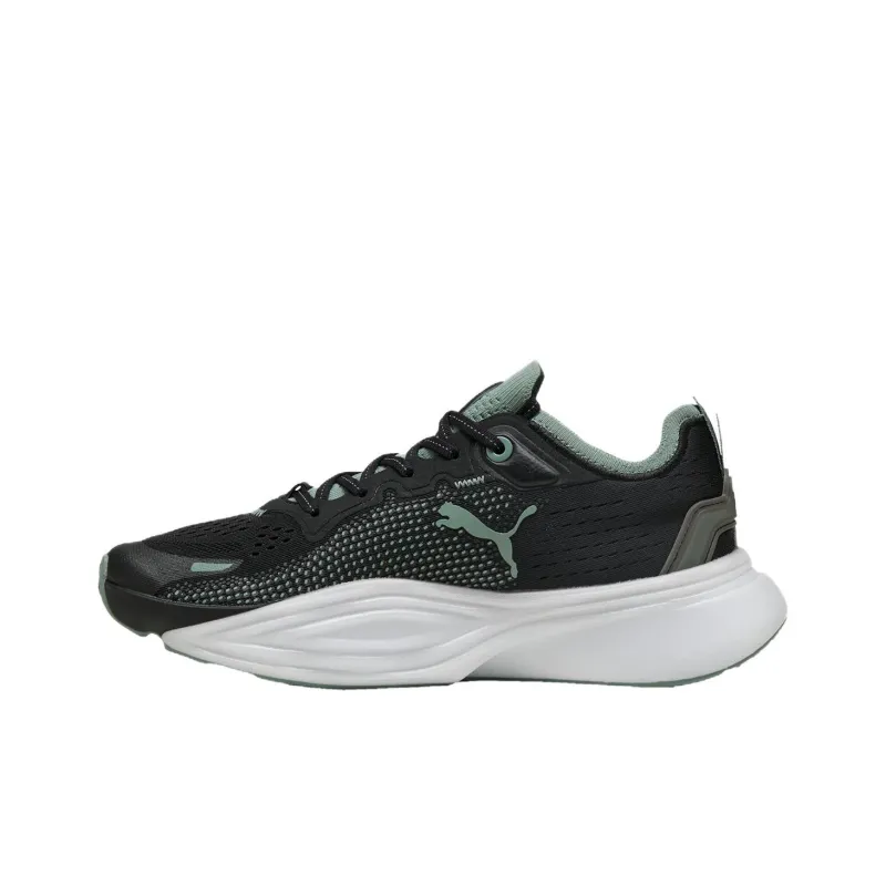 PUMA Pwr Nitro Anti Slip Wear Resistant Low Top Training Shoes Men's Black Green-1