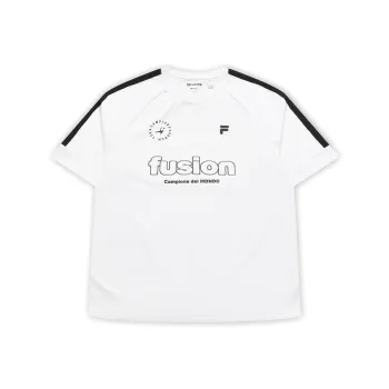 FILA FUSION INLINE T Shirts Unisex White