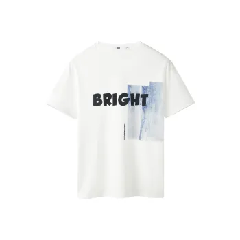 HLA T Shirts Men Ecru Pattern A4