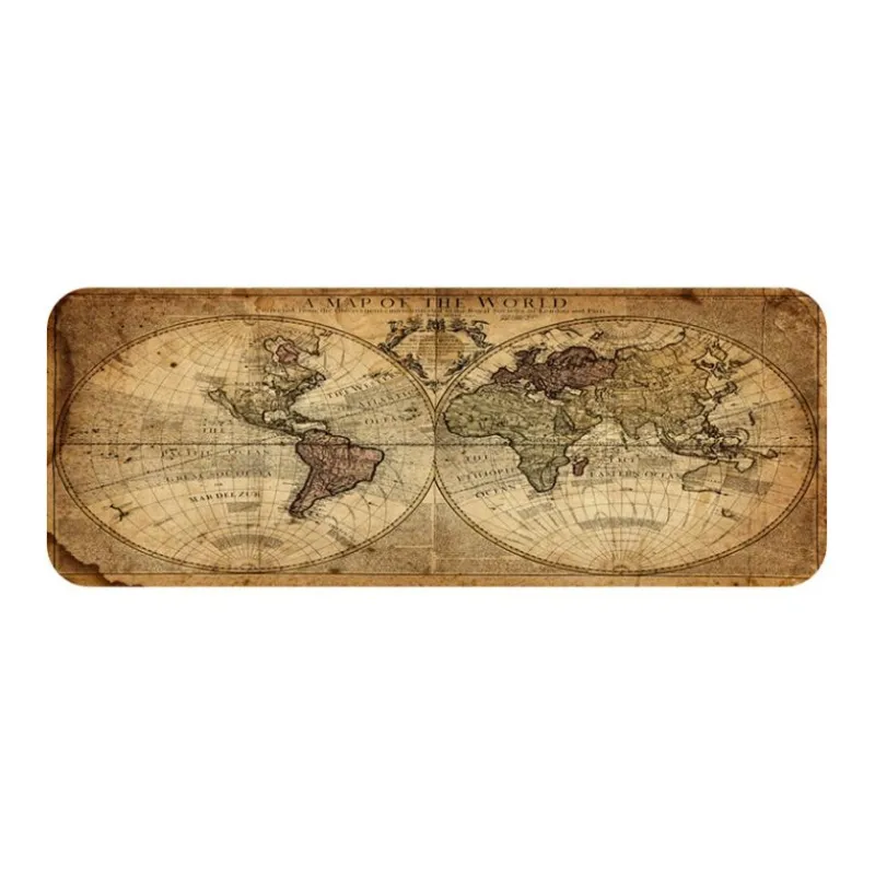 LOVINGCOOL Natural Rubber Vintage World Map E Sports Extra Large Size Thickened Quiet Office Gaming Mouse Pads-10