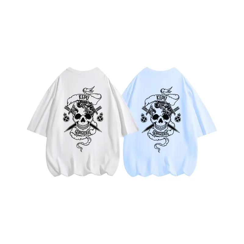Kepu T Shirt Unisex 2 Pack 2 Pack White+White-7