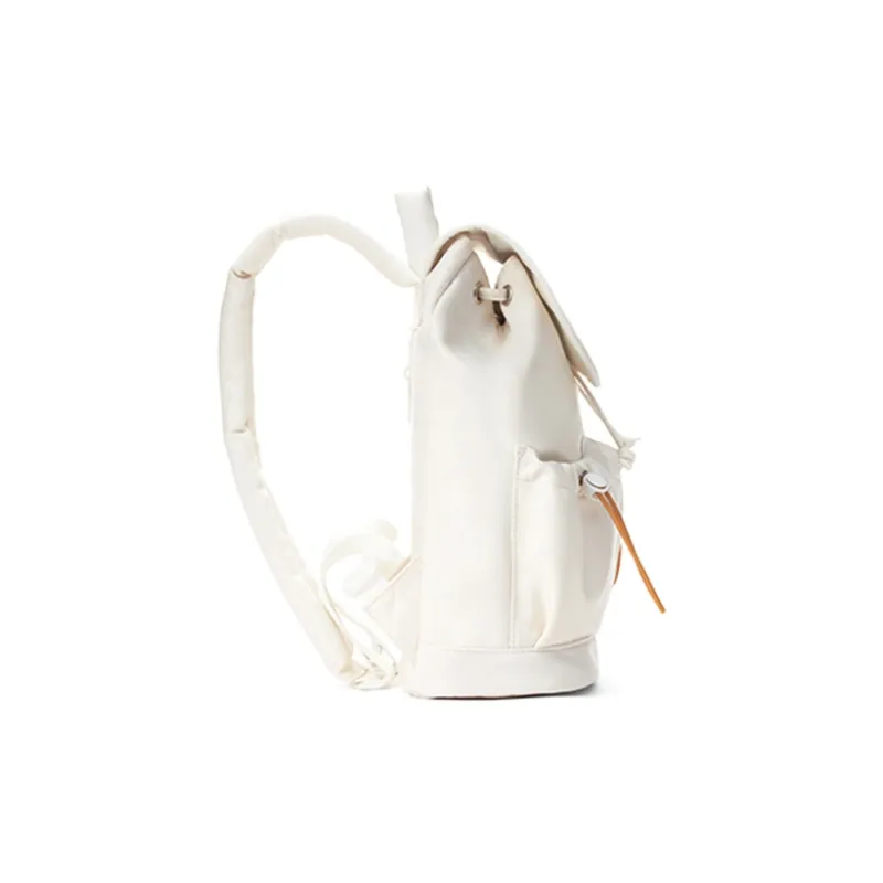 MR.ACE HOMME Nylon Fabric Backpack Small Size Unisex Cream White/Light Gray Green/Dusty Pink-2