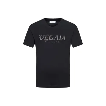 DEGAIA T Shirts Men Black