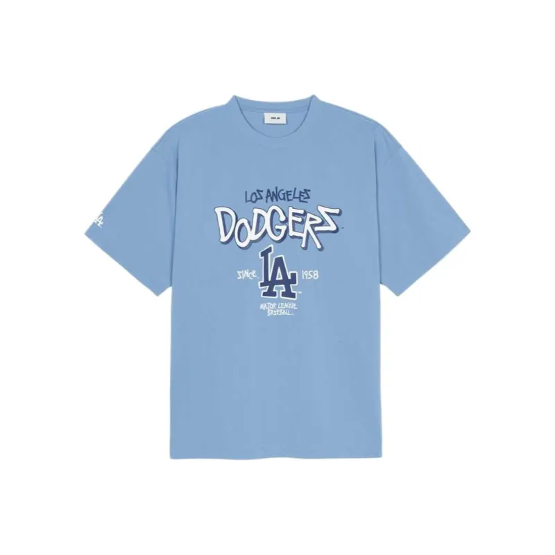 MLB Los Angeles Dodgers T Shirt Unisex Sky Blue-0