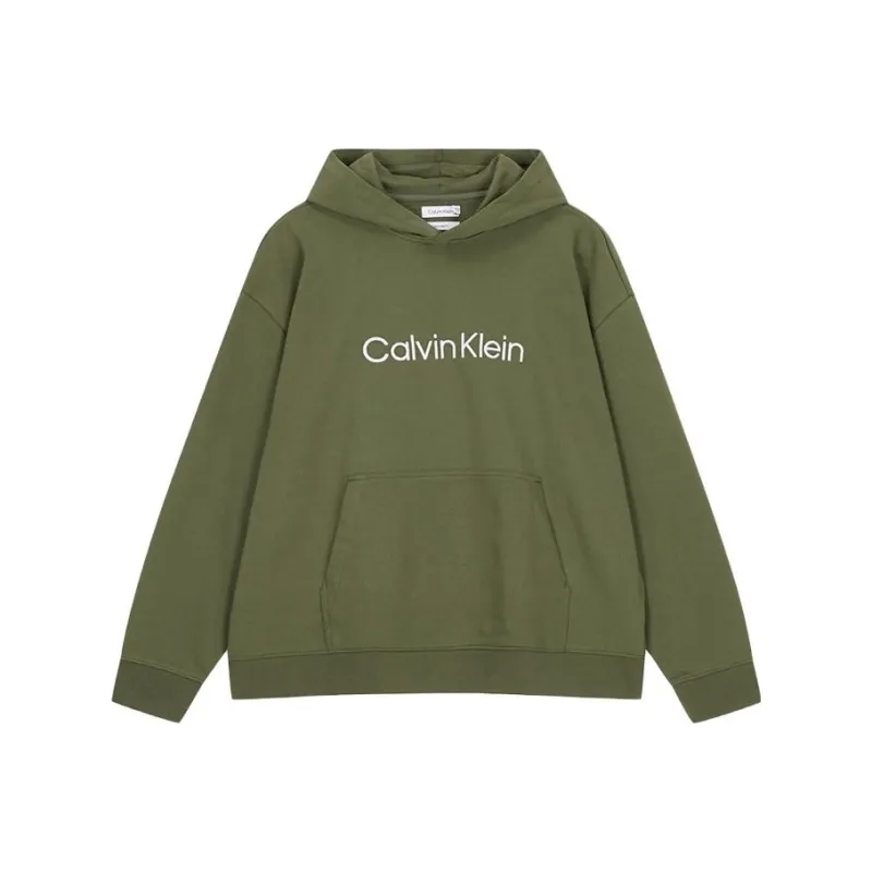 CALVIN KLEIN Simple Collection Sweatshirt Men's Olive Green-0