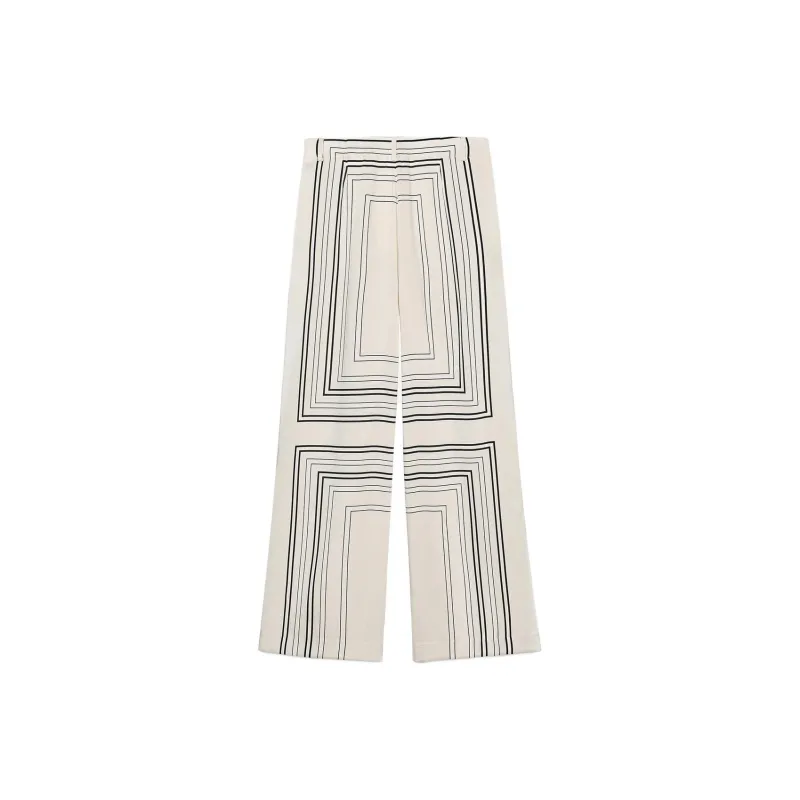 ZARA ZW Series Casual Pants Women's Raw White-1