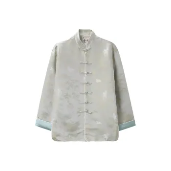XUANSHENG Jackets Coats Men's Deer And Bamboo Harmony