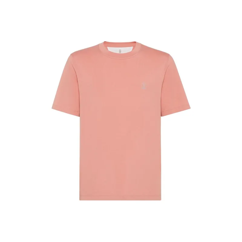 Brunello Cucinelli Logo Printed Crewneck T Shirt-0