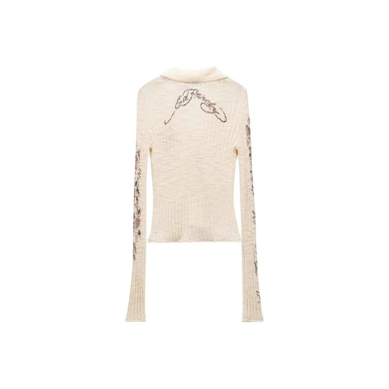 Ed Hardy SS25 Knitwear Women's White-1
