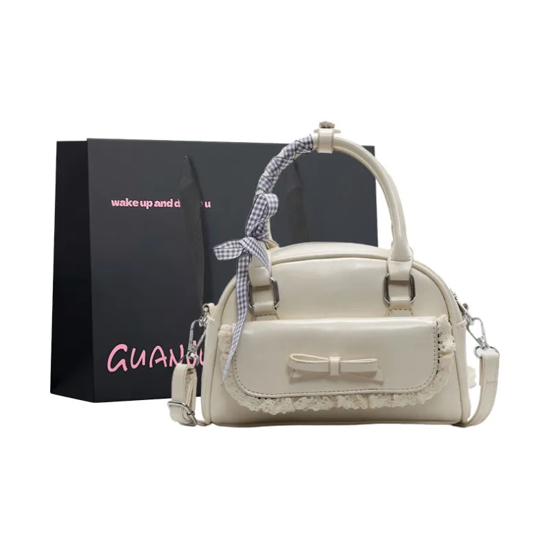 Champion Cub PU Handbag Shoulder Bag Women's Blue/Pink/Ecru/Black-8