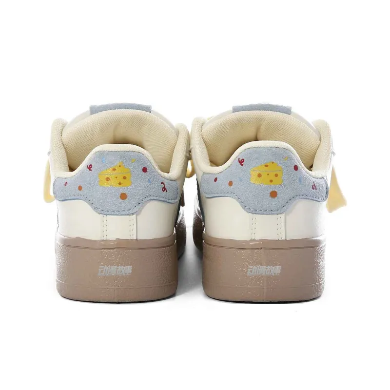 Anime Story Slip Resistant, Abrasion Resistant, Lightweight, Breathable Low Top Skateboard Shoes Women's-41