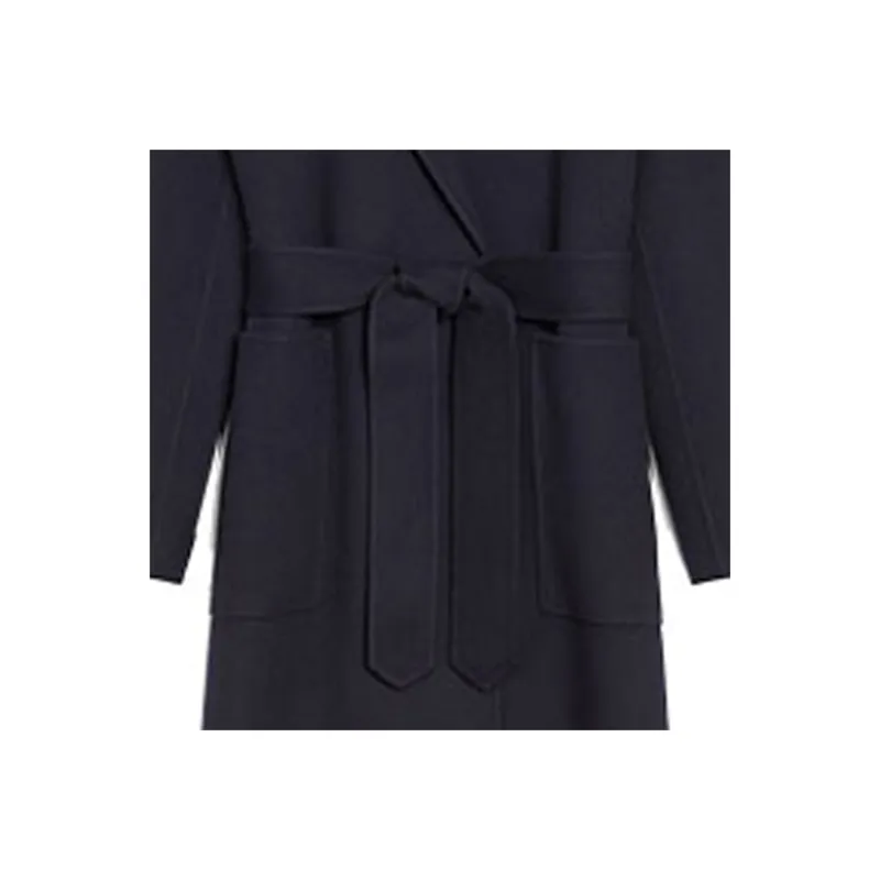 CELINE SS21 Velvet Coat Women's Midnight Black-4