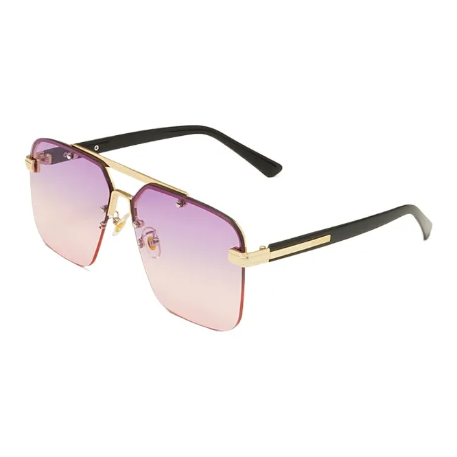 NOME Plastic Metal Square Sunglasses Unisex-5