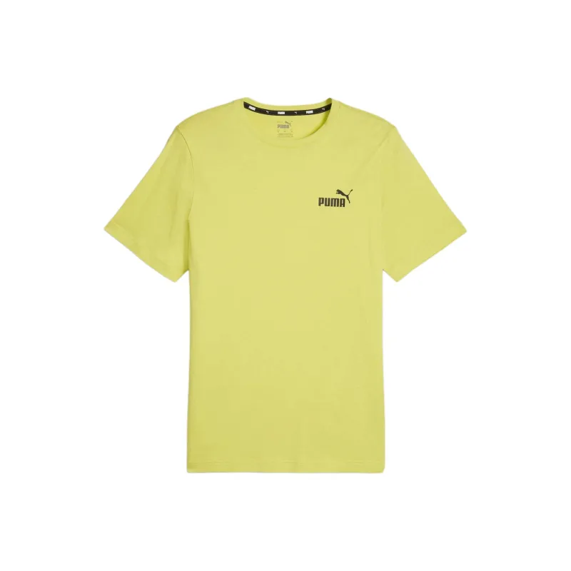 PUMA Essentials Small Logo Men's Tee T-Shirt Men's Lime Green-0