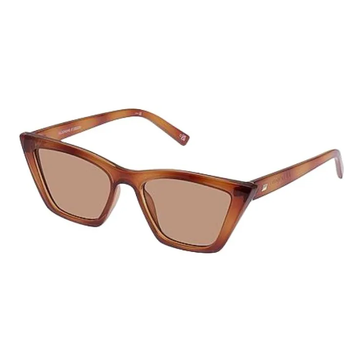 Le Specs Bioplastic Cat Eye Sunglasses Unisex Brown-0
