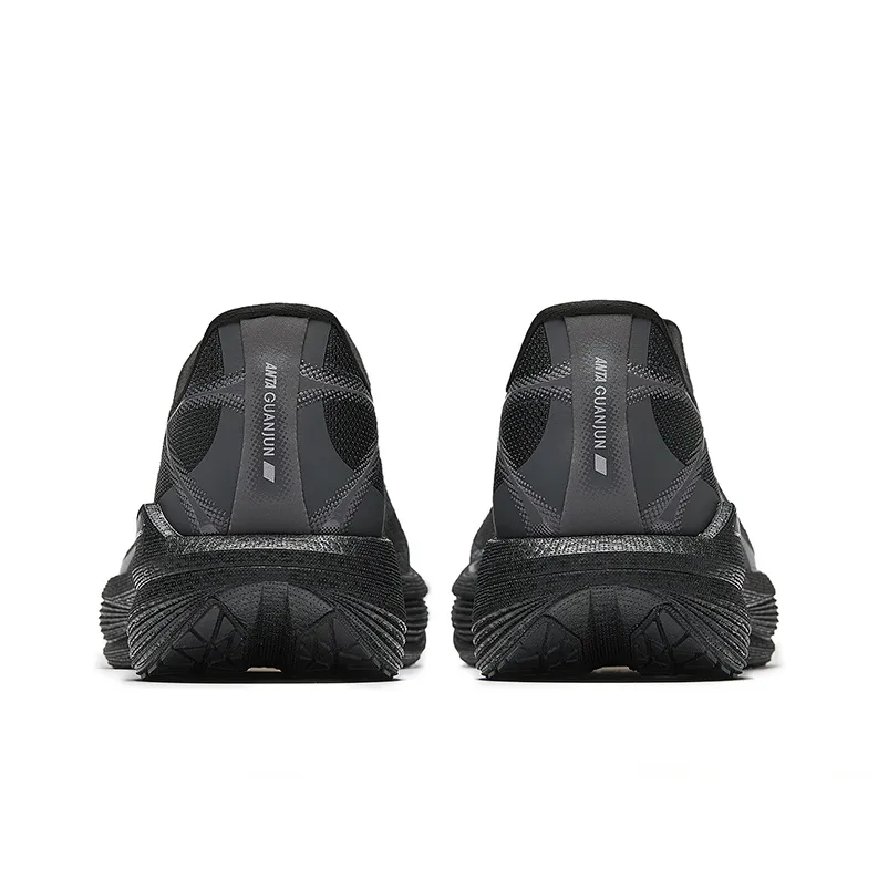 Anta Light Breeze Anti Slip And Wear Resistant Coverage Low Top Casual Running Shoes Men's Black Castle Gray-3