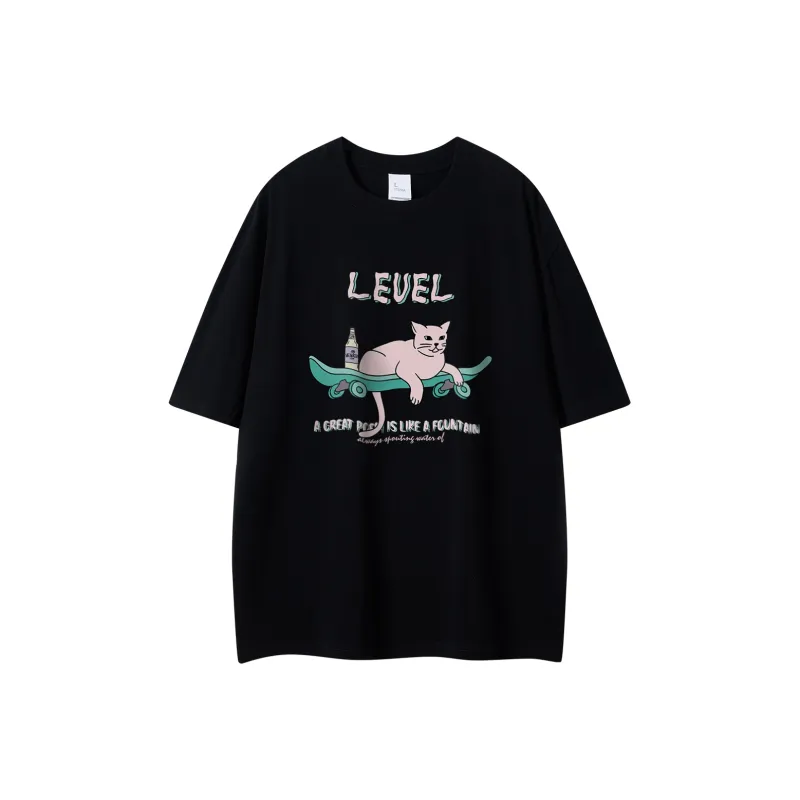 LEVEL Short Sleeved T Shirts Unisex-0