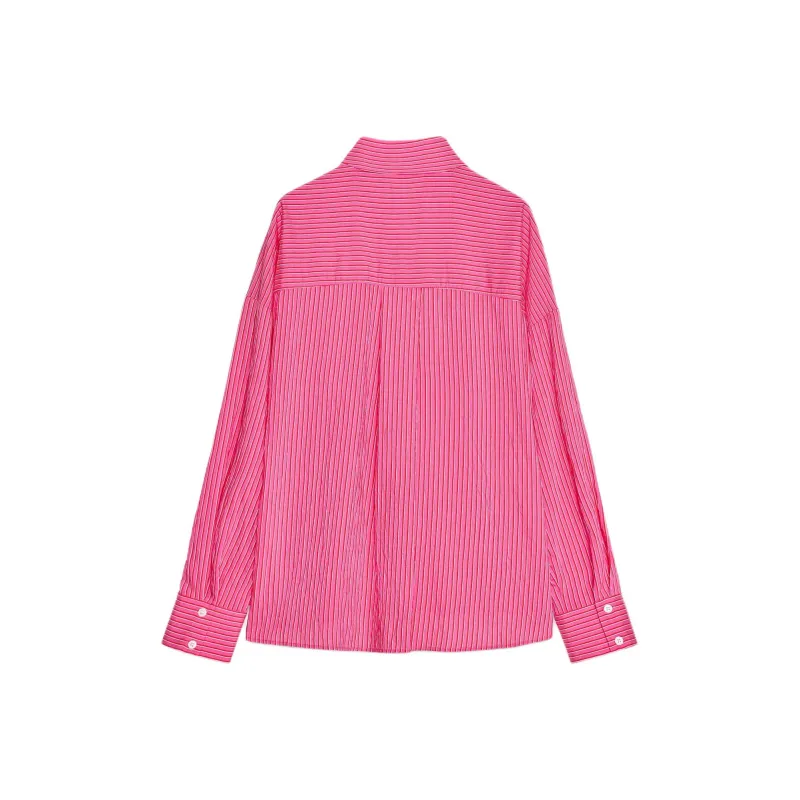 ZARA Shirt Women's Dark Purple Red-1