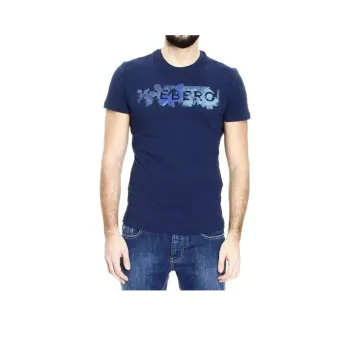 Iceberg T Shirts Men Blue
