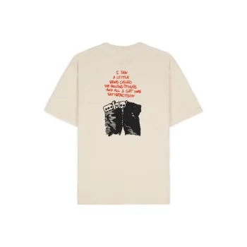 Brain Dead Supervinyl X Rolling Stones Band Co-branded Edition T-Shirts Unisex Beige