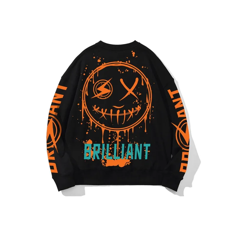SANSYAS Crew Neck Loose Fit Regular Sweatshirt Unisex-0