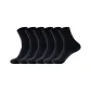 GL4024 Crew Socks, Black 6 Pack