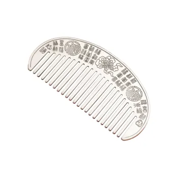 Yu Yin Pure Silver 999 Sterling Silver Comb Women's