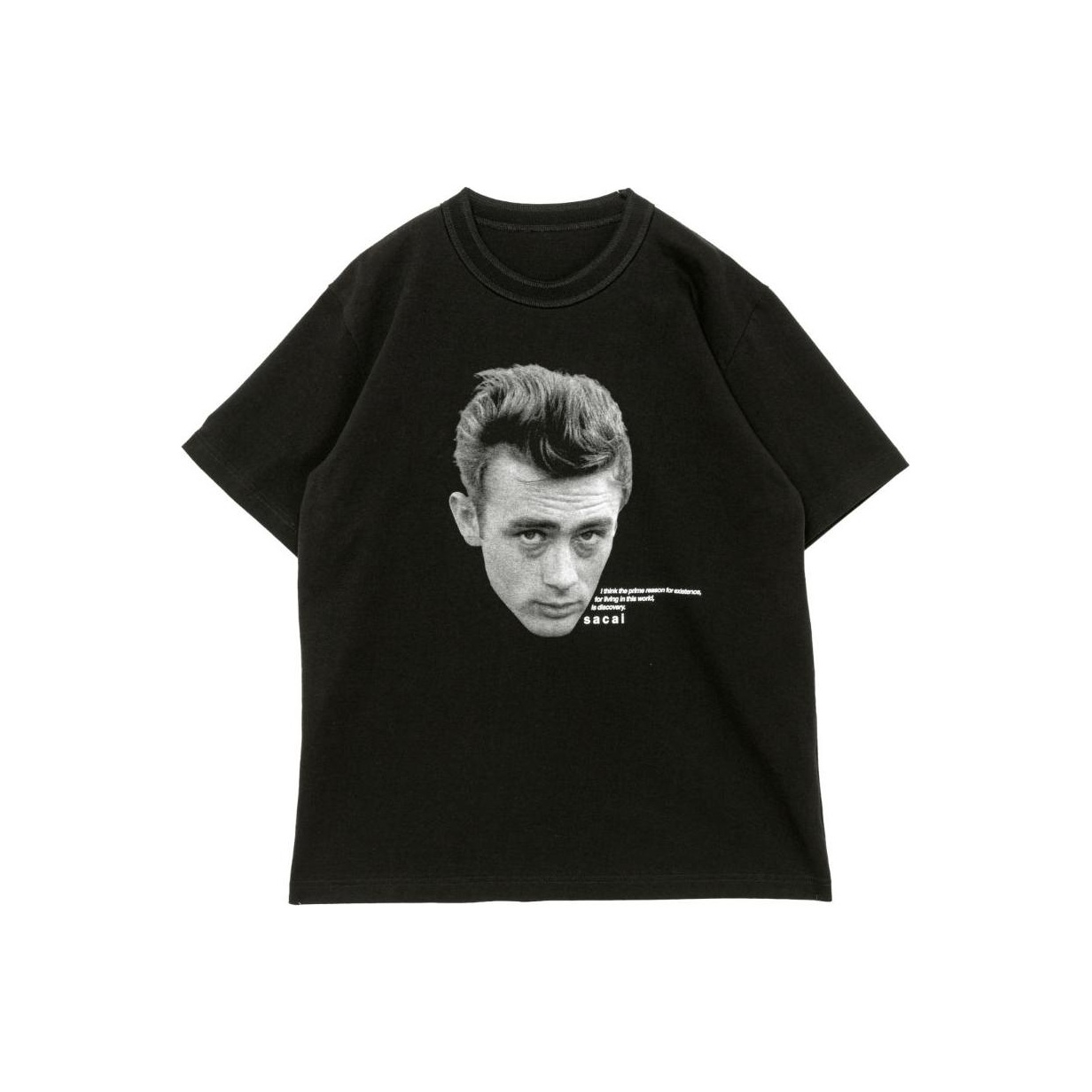 Sacai James Dean Collaboration T-Shirts Unisex Black - POIZON