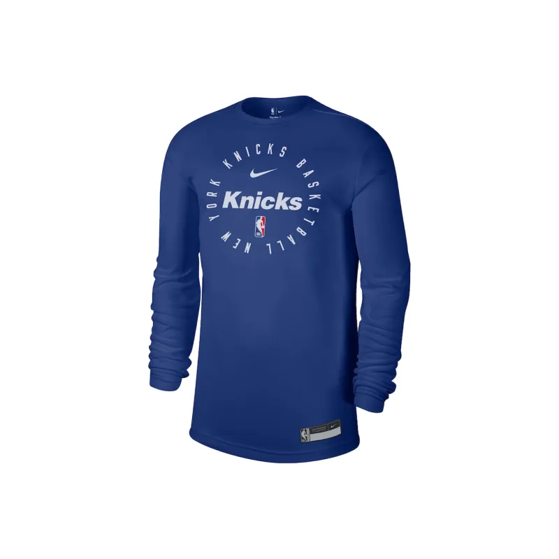 Nike x NBA New York Knicks T Shirt Men's Blue-0