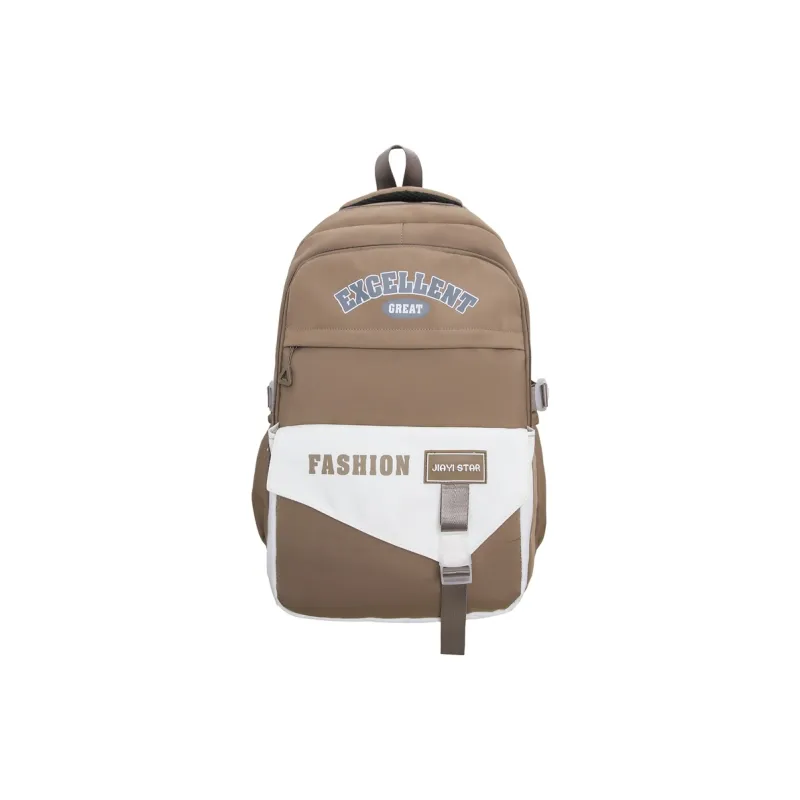 Yalu Nylon Backpack Unisex Black/Orange Red/Coffee/Green/Blue/Pink-6