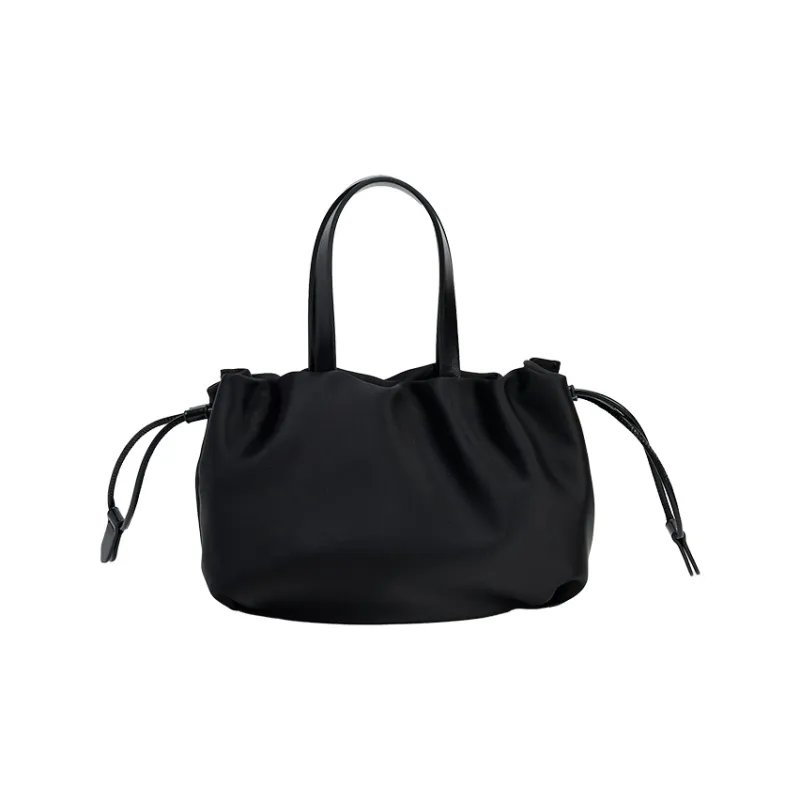 URBAN REVIVO Fabric Crossbody Bag, Handbag Trumpets Women's Black/Raw White-2