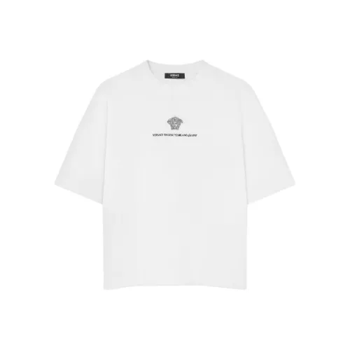 VERSACE Medusa Milano Embroidered Crewneck T Shirt