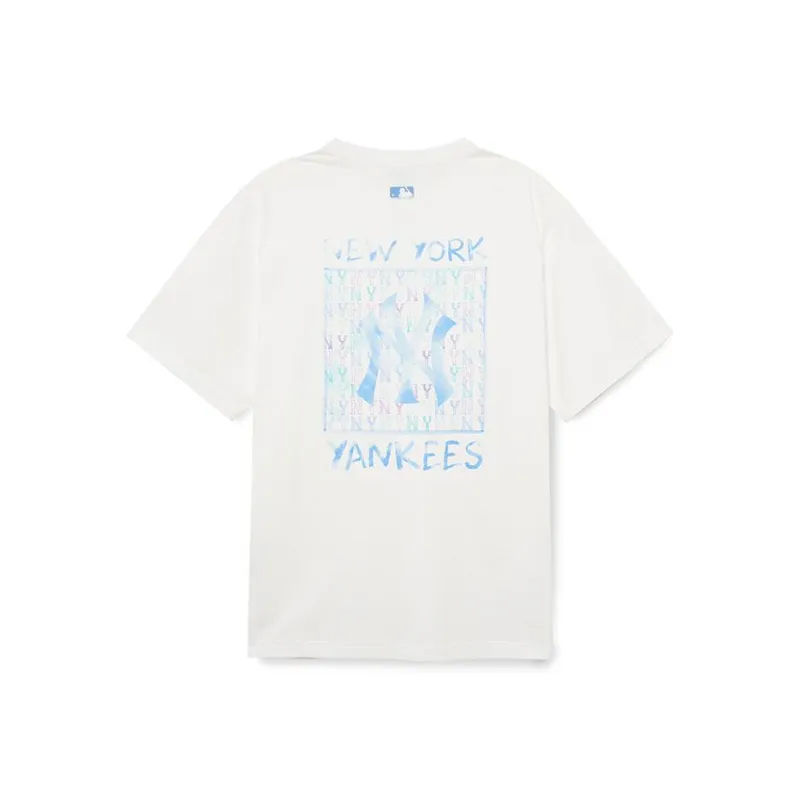 MLB Monogram Collection New York Yankees T Shirt Unisex White-0