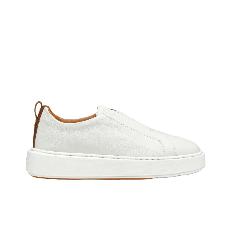 Santoni Leather Slip on Sneakers Women's-1