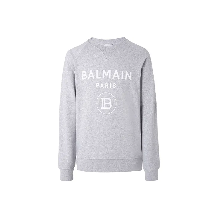 BALMAIN Sweatshirts Men Gray-0