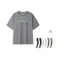 Gray Short-Sleeved Shirt+Comes with 3 Pack Cooling Arm Sleeves