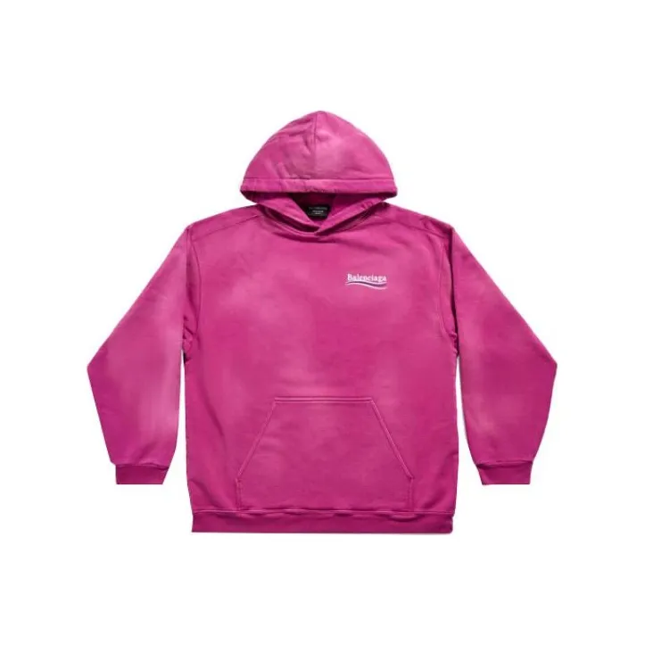 Balenciaga Sweatshirt Regular Fit Men's Rose Red-0