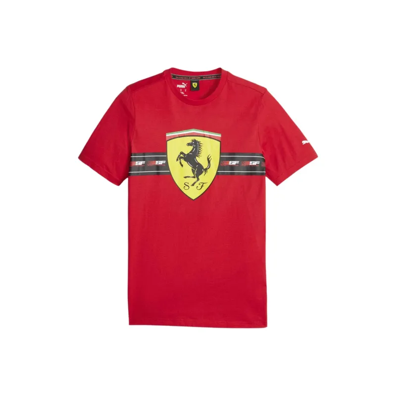 PUMA Scuderia Ferrari Race Heritage Big Shield T-Shirt T-Shirt Men's Race Red-0