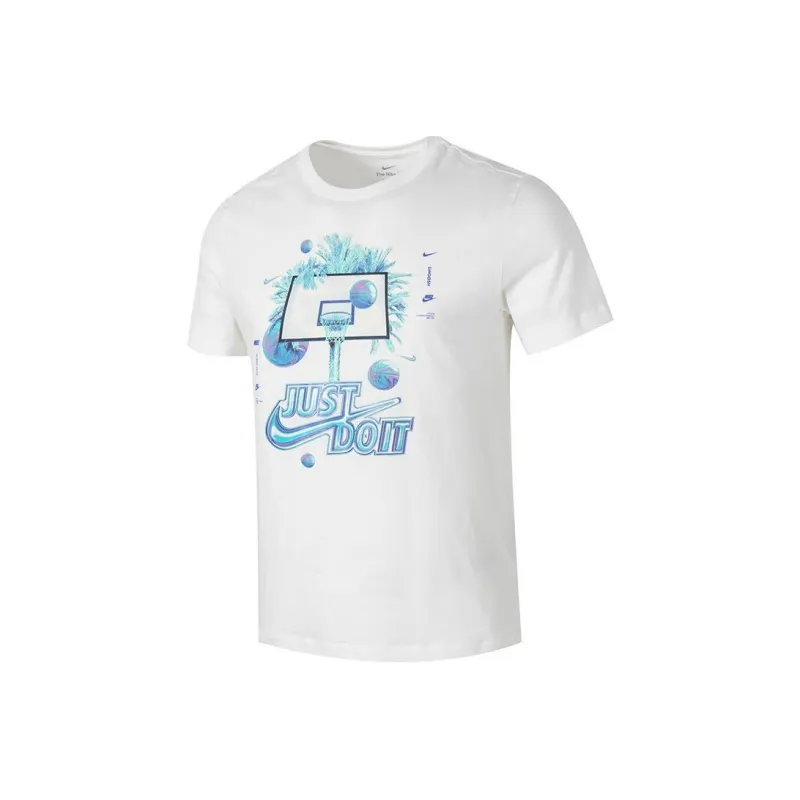Nike T Shirts Men White-0