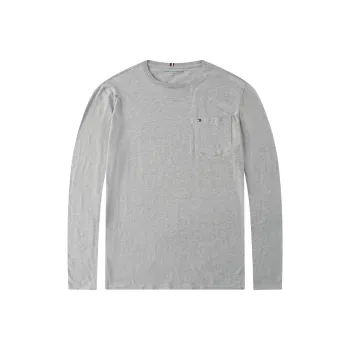 Tommy Hilfiger T Shirt Men's Light Gray
