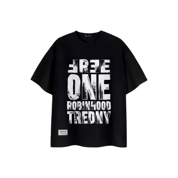 ROBINHOOD T Shirt Unisex Black White Text